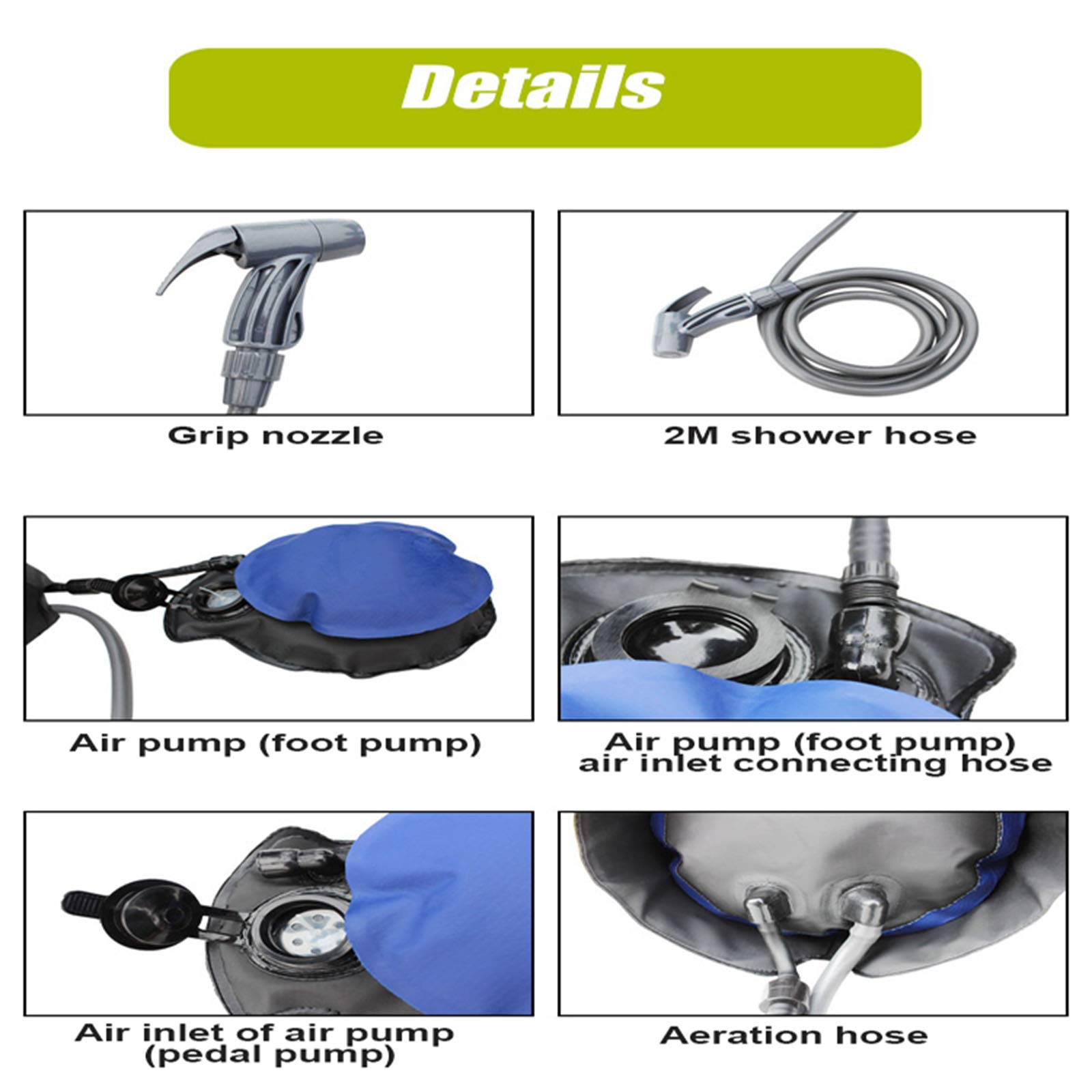 HIKE CREW Portable Propane Water Heater And Shower Pump, 50 OFF