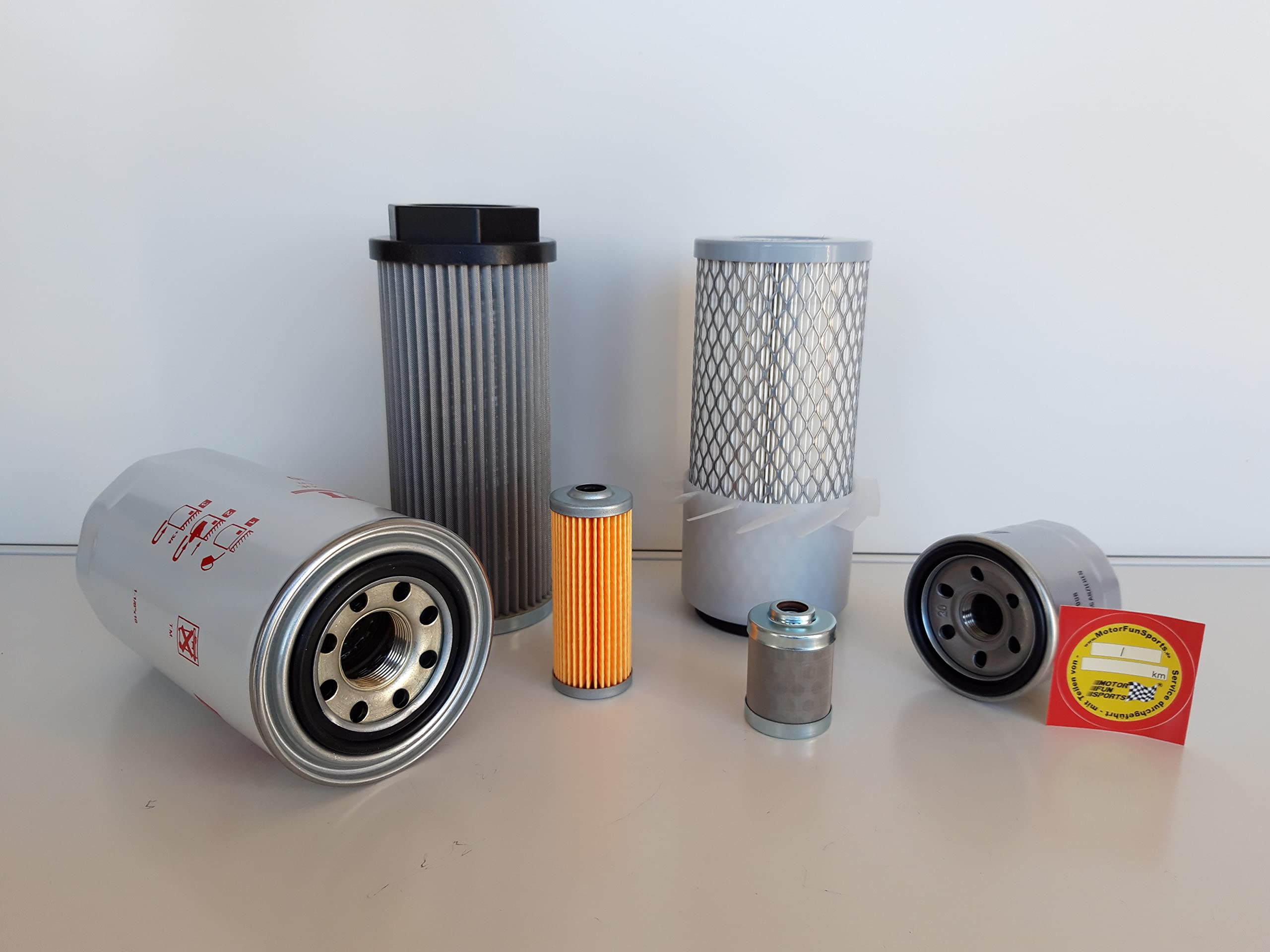 Set di filtri (grande) compatibile con Yanmar B 17-2 con motore 3TNE68L, filtro olio, filtro aria, filtro carburante, filtro idraulico