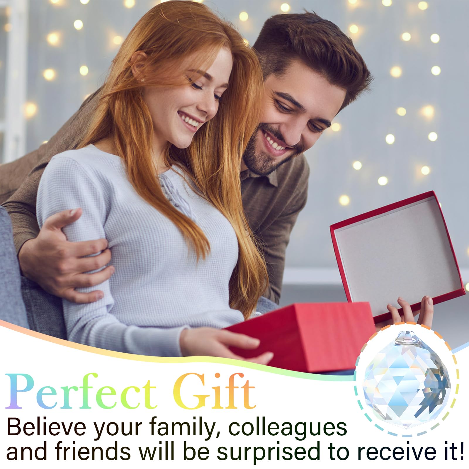 20 Acchiappasole In Cristallo - Prisma Ottico 20mm, Decorazioni Per Finestre E Giardino - Foto 6