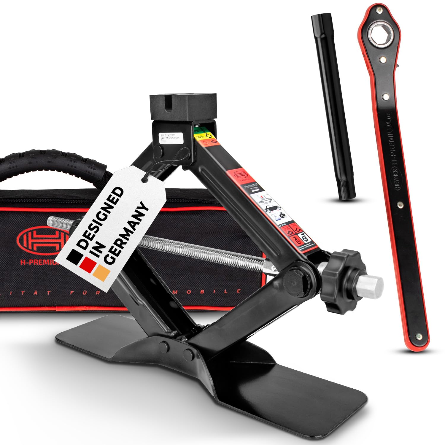 HEYNER® Scherenwagenheber 2 t, passend für VW, Seat, Skoda, Audi