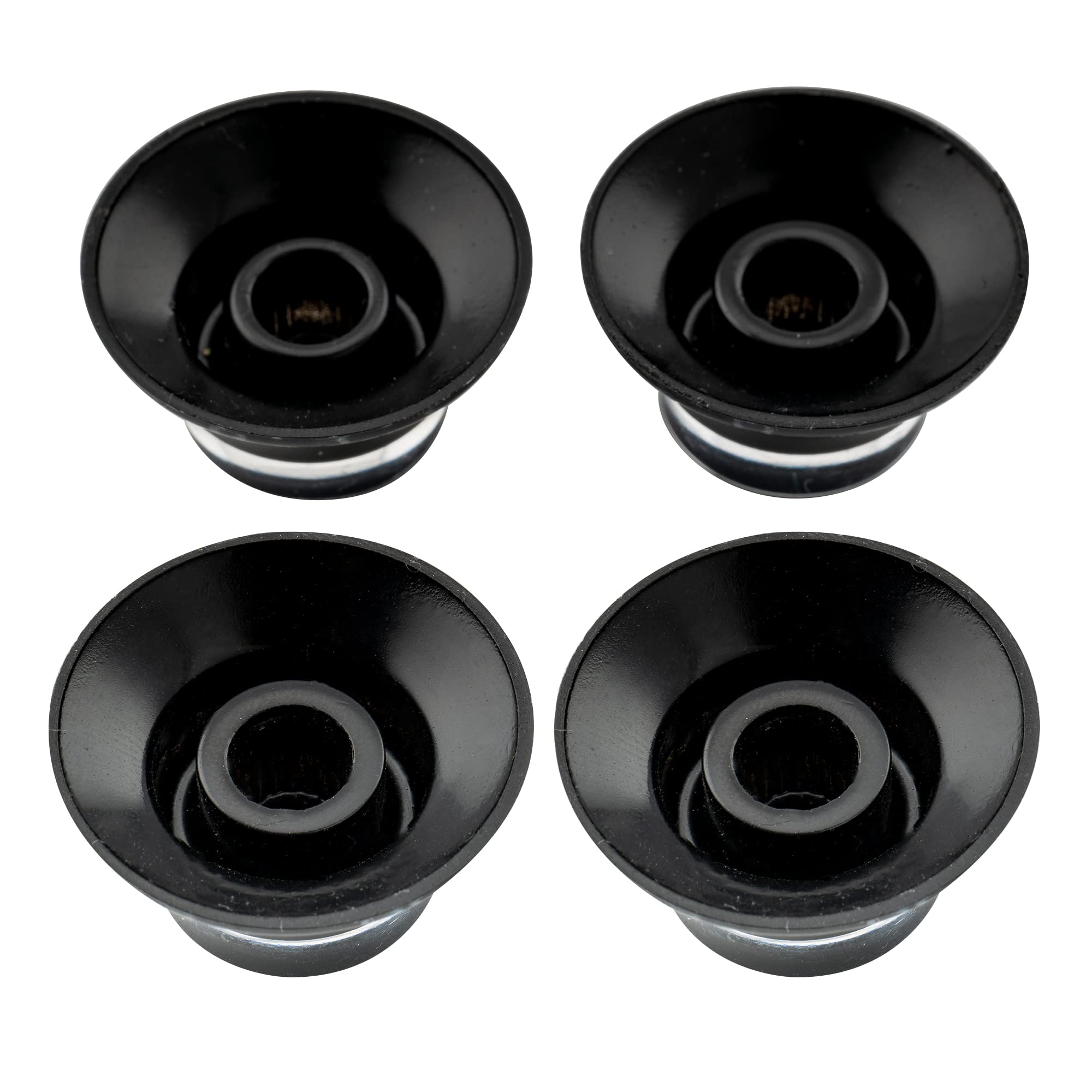 Musiclily Pro Metryczna Gałka Potencjometru Top Hat Knobs do Gitary typu Les Paul, Czarny(4 szt.)