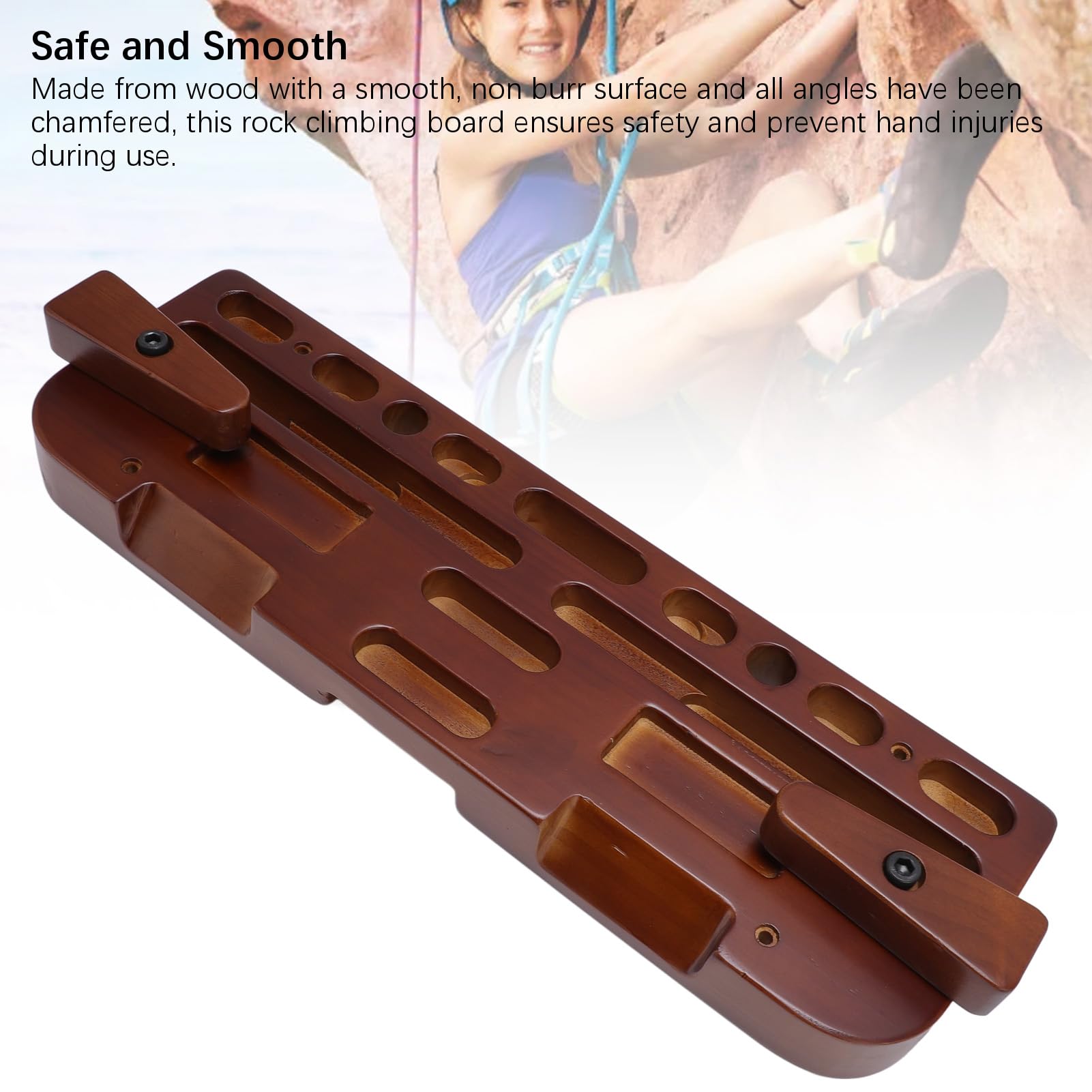 Pango de Escalada Hangboard Safe y Glatt Finger Fuerza Fuerza de Madera Tablero de Escalada para Entusiastas de la