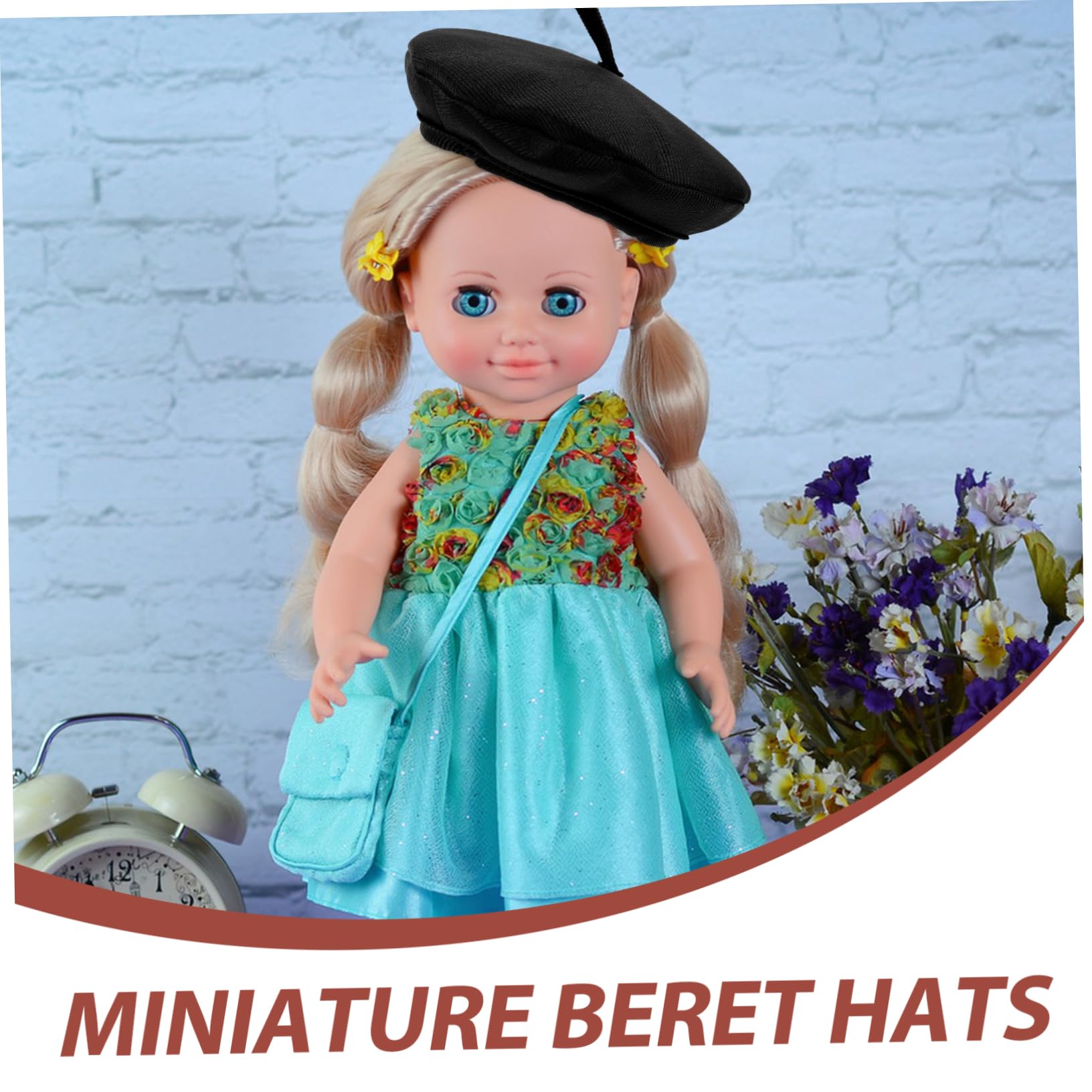 Amazon.co.jp: WESIEVYA ミニチュア用ベレー帽 ドールハウス飾り 工芸