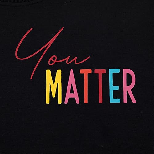 Miniatura 6 de Sudadera con texto en inglés You Matter para mujer Dear Person Behind Me, sudadera de salud mental positiva