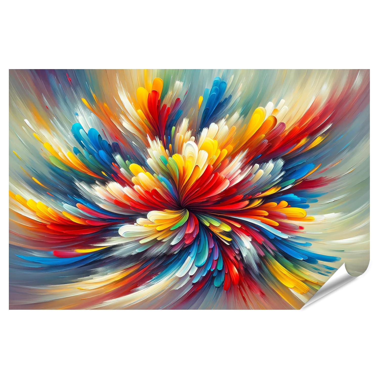 islandburner Prime XXL - Poster con esplosione colorata di colori e forme, opere d'arte