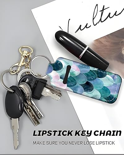 Miniatura 3 de KLLRO RUO Chapstick Holder Llavero Moda Lápiz Labial Manga Bálsamo Labial Portátil Bolsillo Brillo Labial Soporte de Tubo