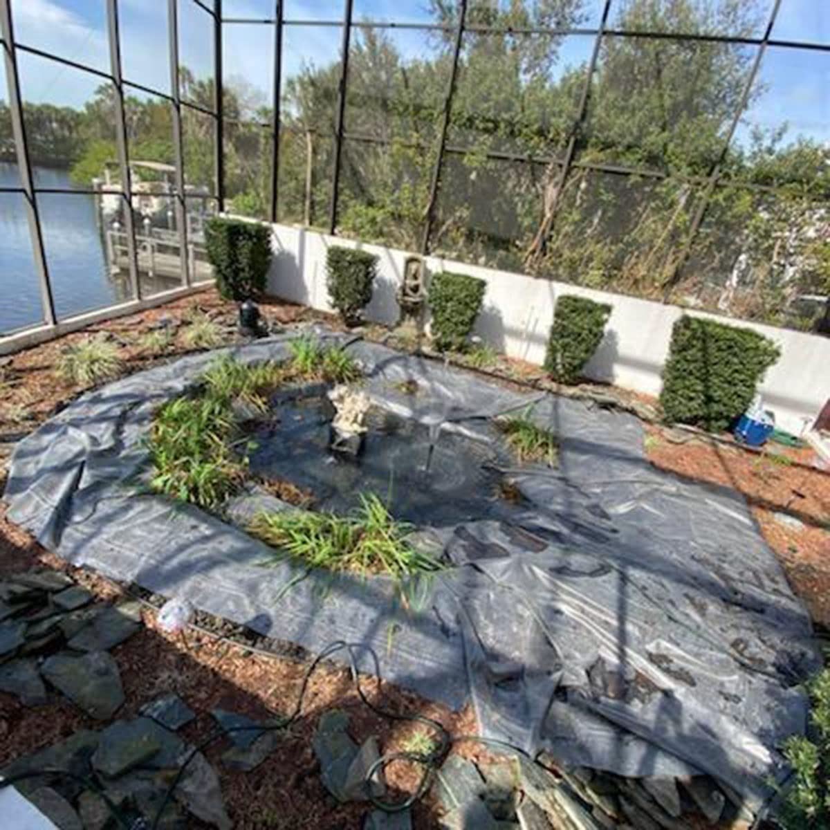 Giardino Telo Per Laghetto Rivestimento Protettivo HDPE Laghetto Per Tartarughe Laghetto Artificiale Durevole Film Impermeabile Per Piscina Cascata Stagno Dei Pesci 4x5m 5x7m 6x8m 8x15m(Misurare:6x7m/