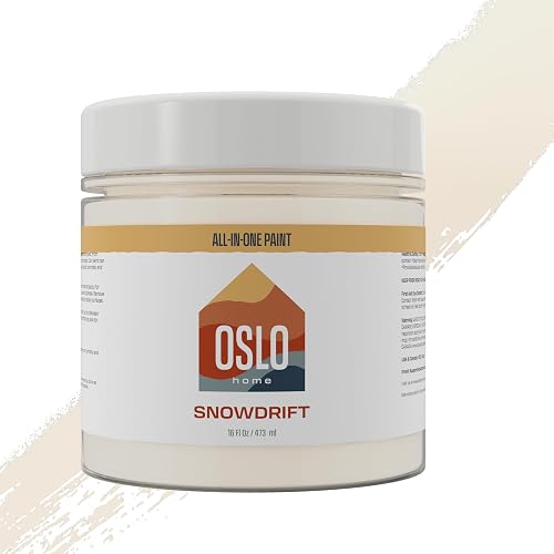 All In One Paint, Off White (Snowdrift), Pint (16oz), ‎Matte,