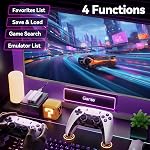 2025 Upgraded Retro Gaming Console, 4K HDMI Video Game Consoles with 40,000+ Games & 23 Emulators, Plug and Play Video Gaming Stick with Upgrade Dual 2.4G Controllers (128G)