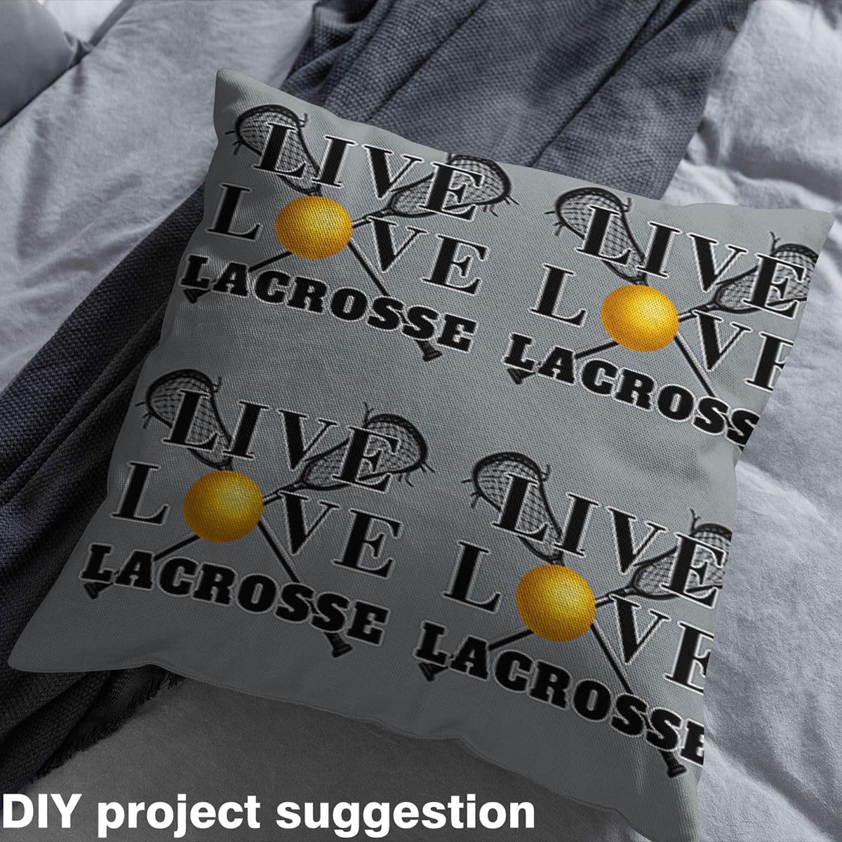 Kids Lacrosse Fabric by The Yard Sports Theme Upholstery Fabric for Chairs Boys Girls Lacrosse Ball Decor Decorative Waterproof Outdoor Fabric Games Reupholstery Fabric 5 Yards