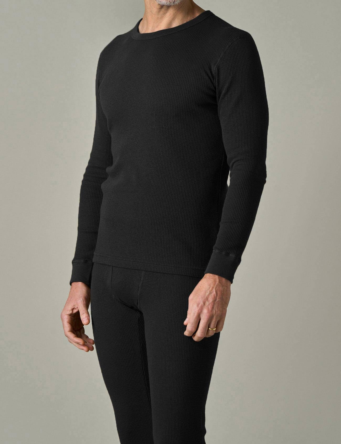 LAPASA Herren Waffelstrick Thermounterwäsche – Set aus Thermo Oberteil & Unterhose oder Oberteil einzeln (Warm/Extra Warm) M60