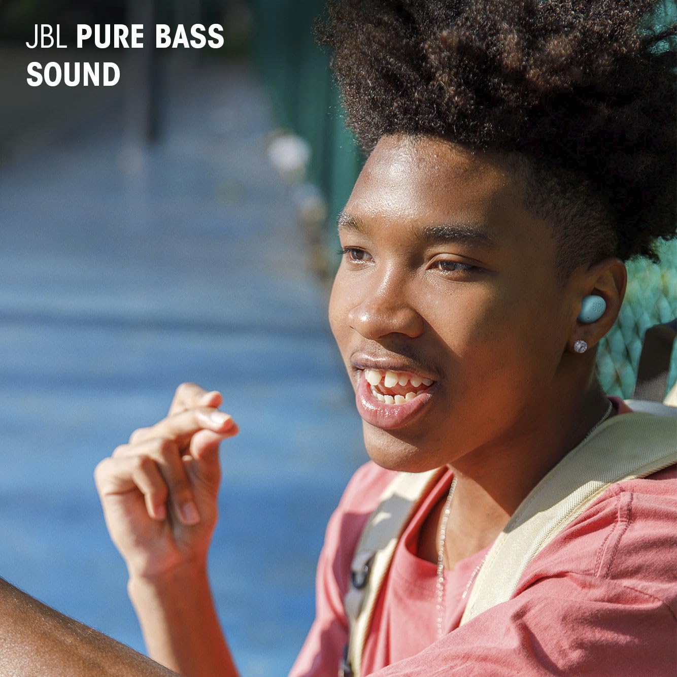 JBL Vibe Buds 2 - Auricolari wireless con cancellazione del rumore, suono puro e tecnologia ambientale intelligente, 4 microfoni per chiamate nitide e chiare, fino a 40 ore di riproduzione, IP54