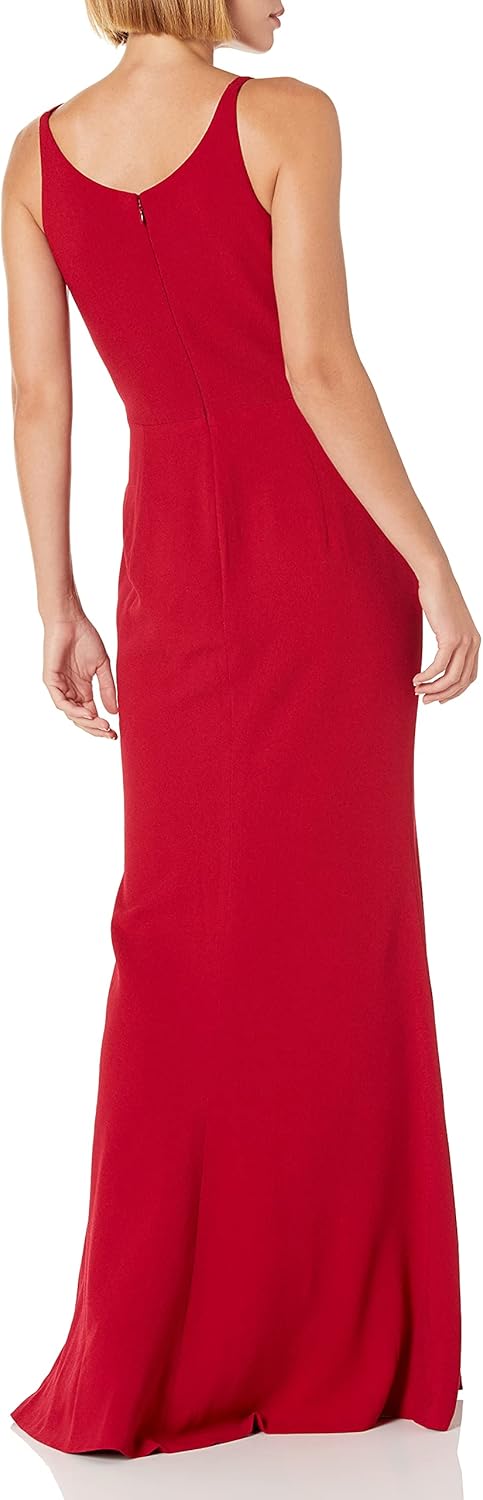 Iris Spaghetti Strap Plunging Long Dress - Image 2