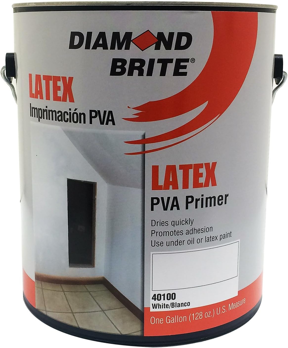 Diamond Brite Paint 40100 1-Gallon Interior/Exterior Latex PVA Primer Sealer