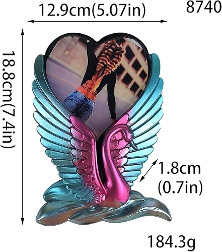 Miniatura 2 de Moldes de resina de silicona de corazón de cisne 3D, moldes de manualidades de resina de animales grandes, moldes de resina epoxi, fundición de