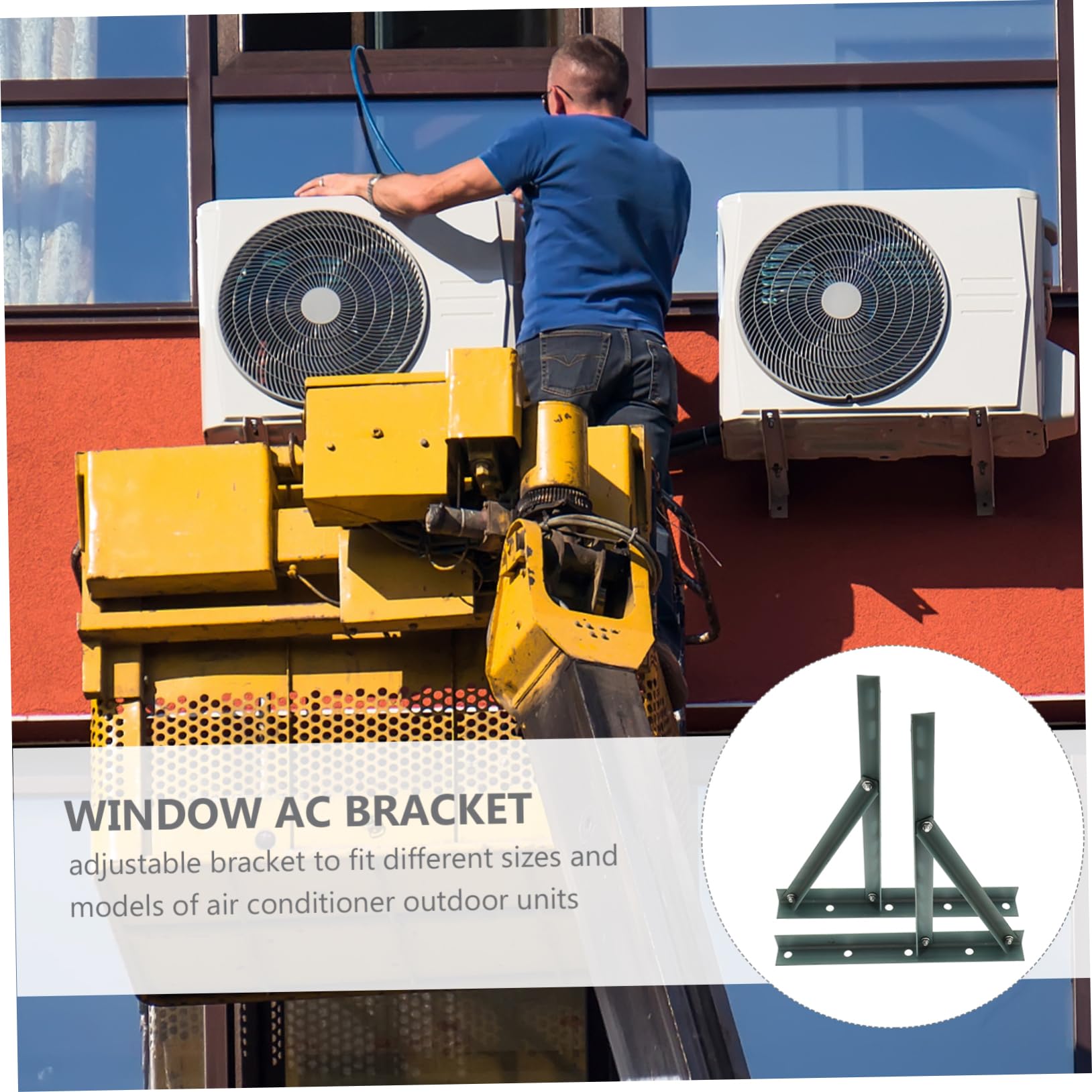 WOONEKY Soporte para Aire Acondicionado de Pared Instalación y Compatible con Diversas y