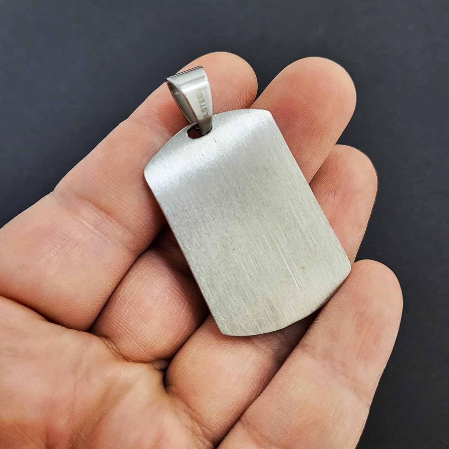 Iced Stainless steel American Flag Eagle Dog Tag Gold Silver Tone Charm Pendant