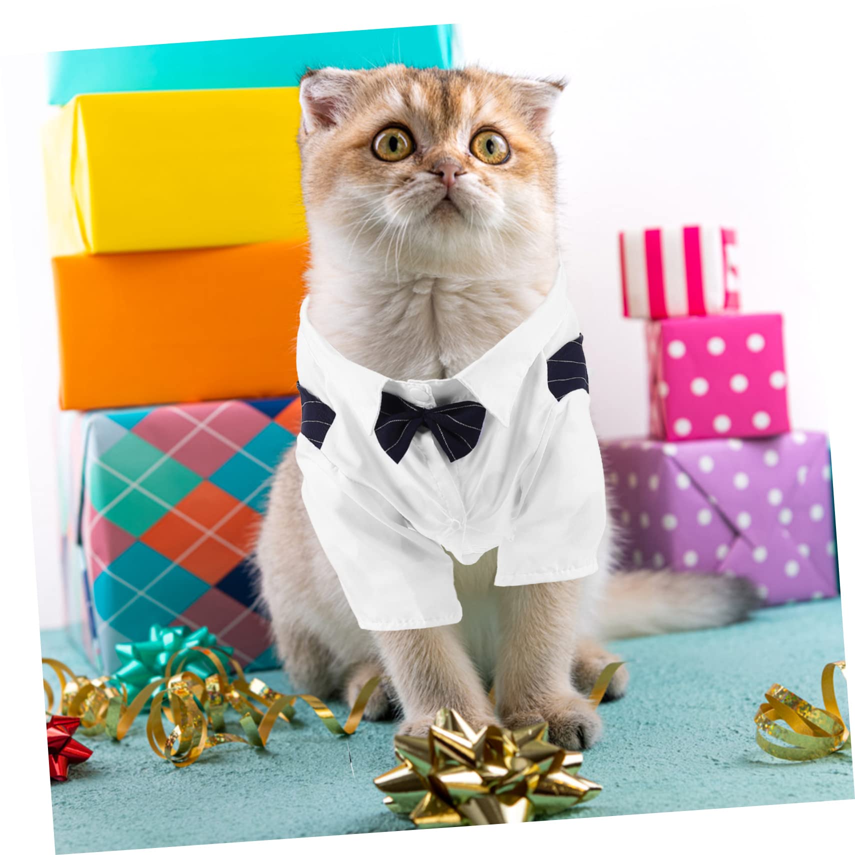 SUPVOX 5 Pz tuta da compagnia camicia elegante per animali domestici camicia per abbigliamento cane vestitino cane vestiario collare da cucciolo maglietta per cani vestiti per cani maschi