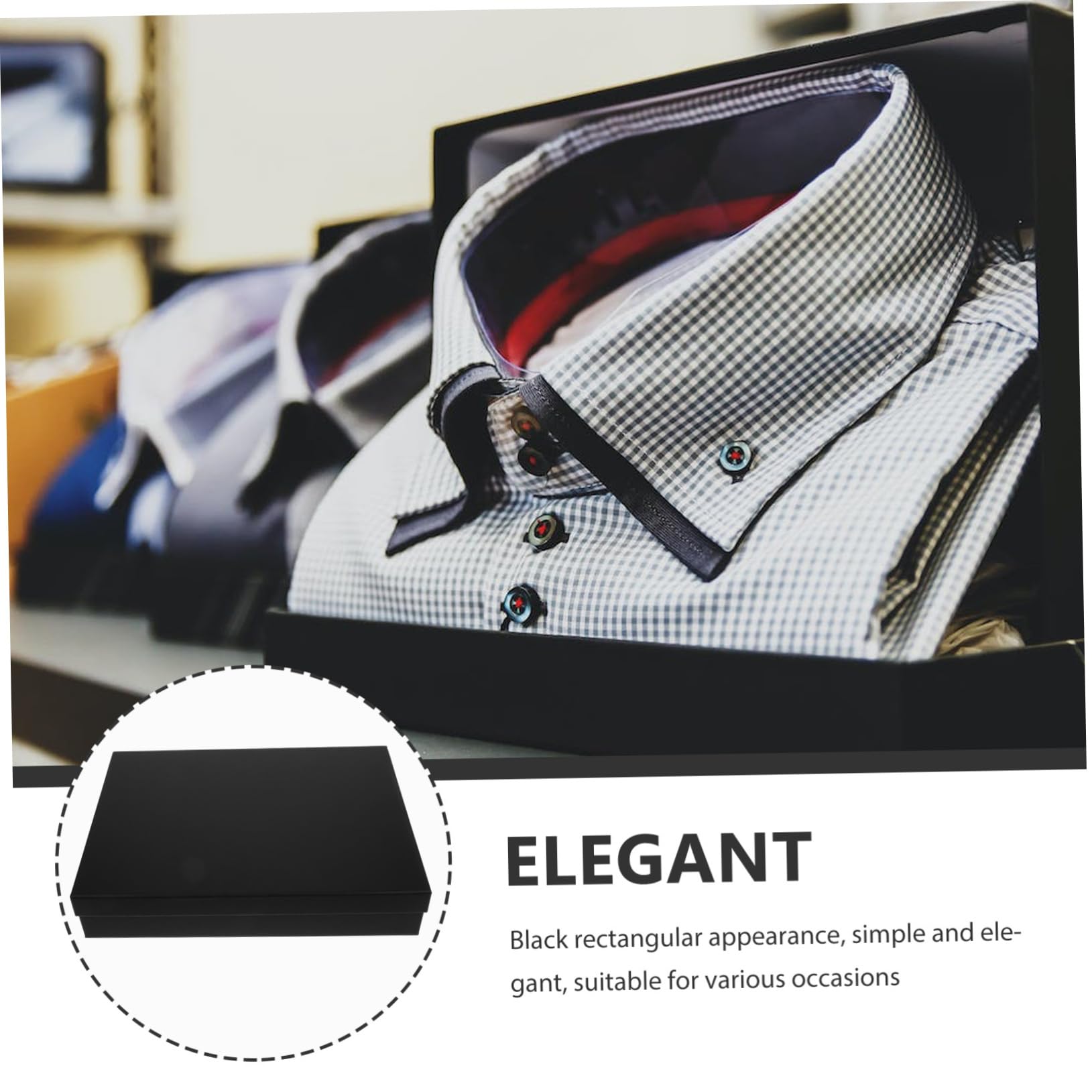 NAMOARLY Black Decorative Present Boxes for Wedding Bouquets Large Box Lids for Packaging Set of 1