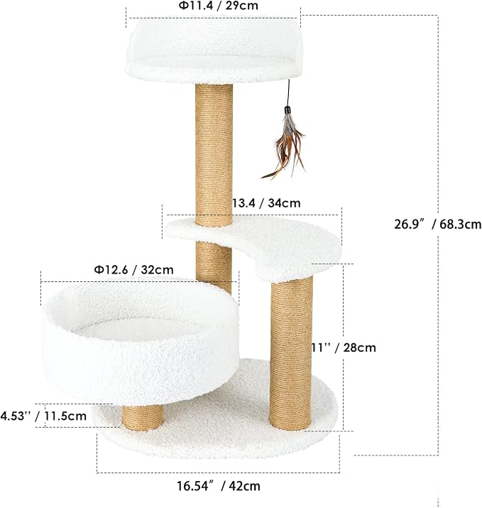 Árbol moderno para gatos Lahas para interiores miniatura 2