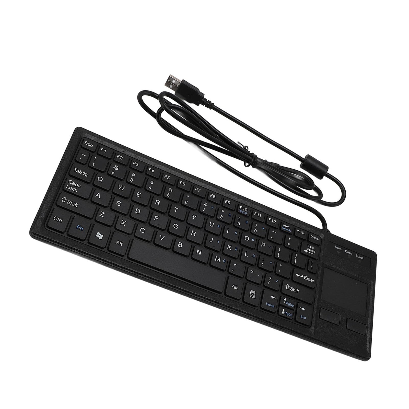 Tastiera USB Meccanica con Design Resistente all'acqua e Touchpad Integrato per Uso Industriale - Tastiera Touch Cablata con Struttura a Tasti a Forbice