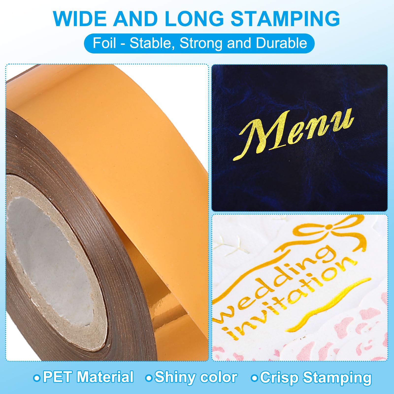 PATIKIL 0.79" x400Ft Hot Stamping Foil Paper - Image 3