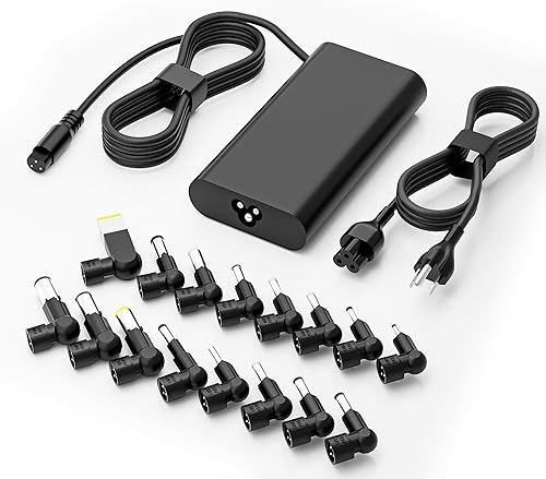 Cargador universal de 90 W para portátil Dell HP Acer Asus Lenovo Toshiba Samsung Sony Fujitsu Gateway Notebook Ultrabook Chromebook Adaptador de CA