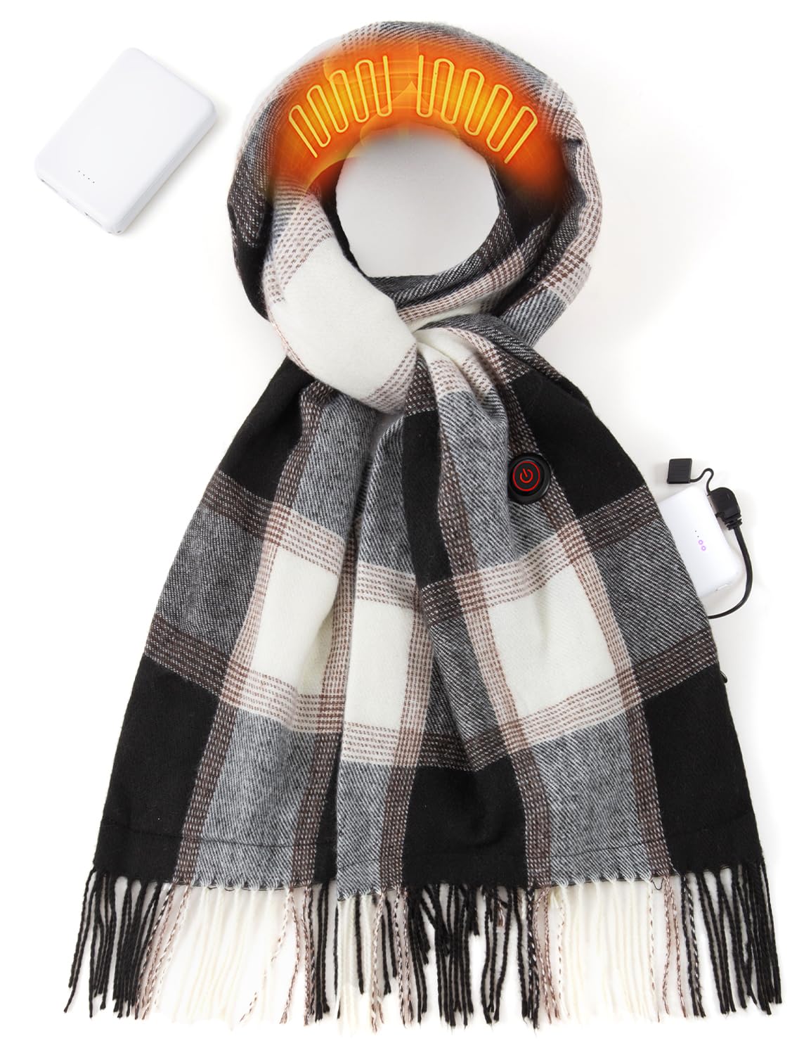 Heated Scarf for Women Rechargeable with Battery