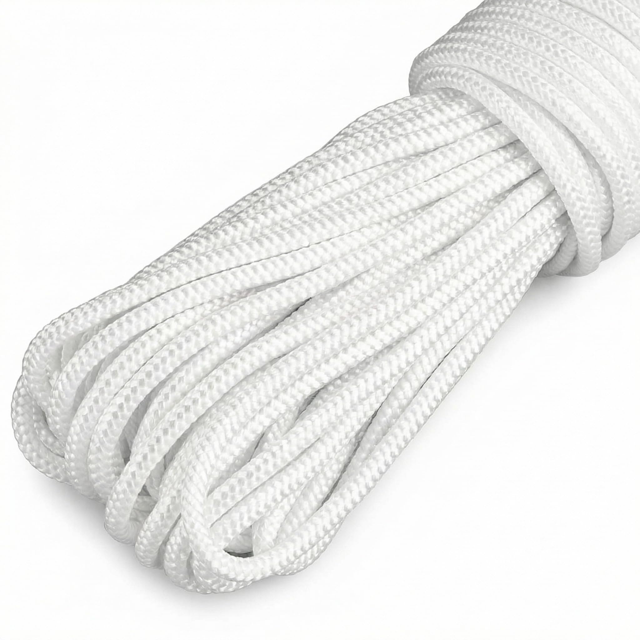 QWORK® Paracord da Corda Nylon - 4mm x 20m - Multiuso per Attività All'aperto