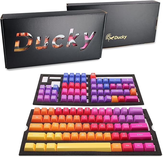 Ducky Afterglow SA Keycaps 108 ABS Doubleshot Set for Ducky