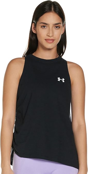 Amazon.com: Under Armour Camiseta de tirantes ajustable de algodón cargado  para mujer : Ropa, Zapatos y Joyería
