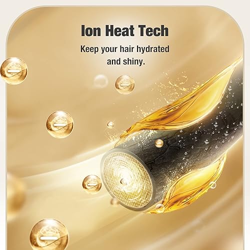 Miniatura 5 de FURIDEN Cepillo alisador alisador de cabello con cepillo caliente cepillo alisador de cabello doble iónico cepillo alisador de cabello para mujeres