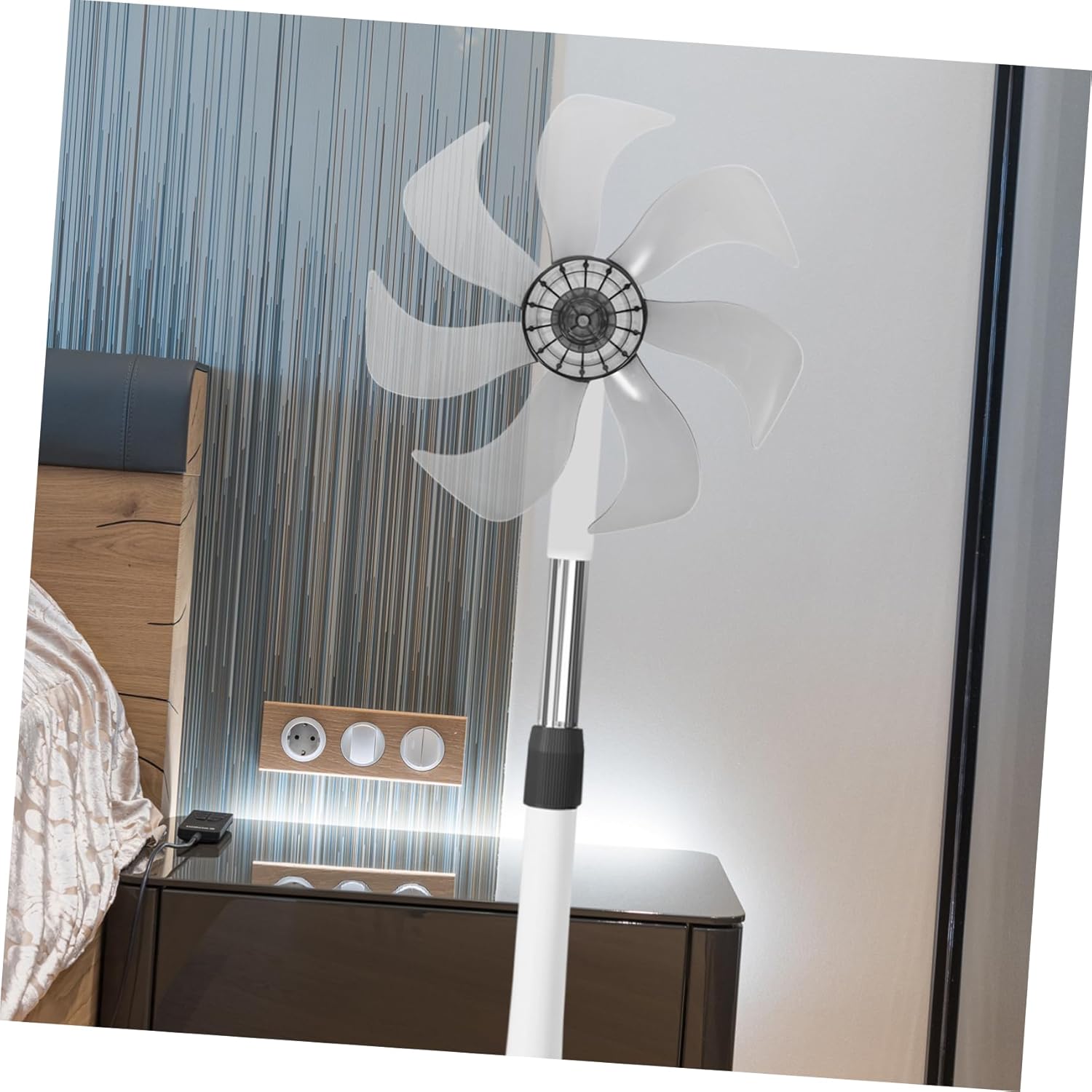 Angoily Electric Fan Blades for Standing and Table Fans Plastic Replacement Accessories Silent Easy Installation and Fine Craftsmanship
