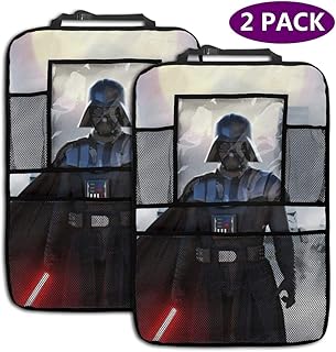ALBXSWRR Organizador de asiento trasero para coche, diseño de película Star Wars (2 unidades)