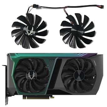 2pcs 95mm CF1010U12S DC 12V 0.45A RTX 3070 GPU Cooler for Zotac Gaming Geforce RTX 3070 Amp Holo Dual Graphics Fan