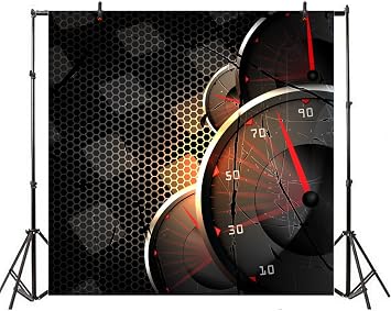 Leyiyi 5x5ft Photography Background Racing Car Backdrop Happy Birthday Chequered Flag Speed Up Racing Broken Dash Board Enthusiation Mechanical Motorcar Party Cowboy Photo Portrait Vinyl Studio Prop