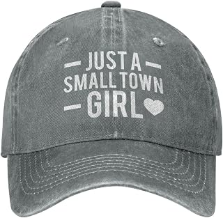 Just A Small Town Girl Hat Women Baseball Caps Vintage Cap