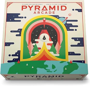 Looney Labs Pyramid Arcade Board Game - 22 Games in One Multi Game Tabletop System for 16 Players