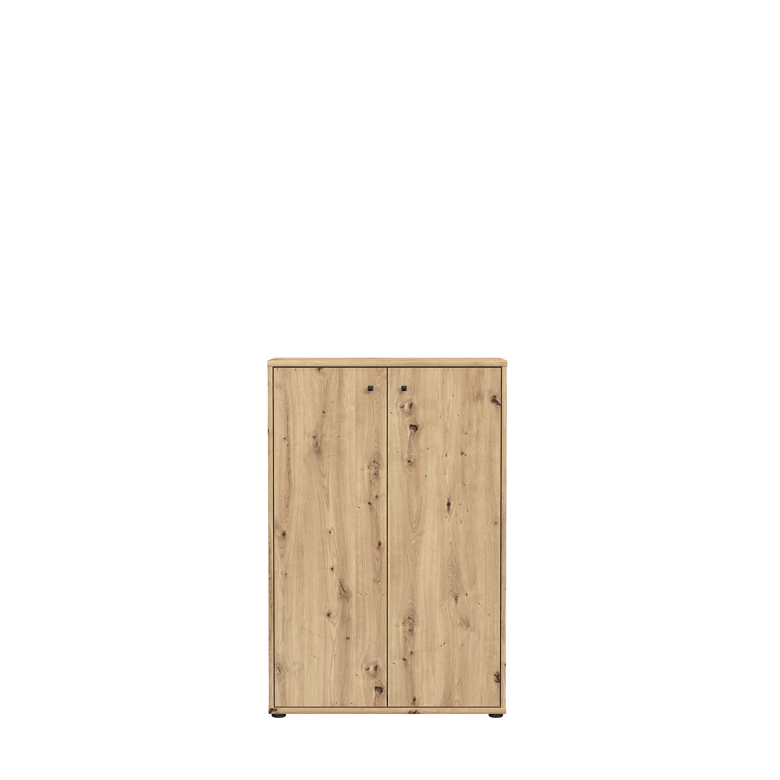 FORTE TEMPRA 2 Kommode mit 2 Türen, Holzwerkstoff, Artisan Eiche Dekor, (B x H x T) 73,7 x 111,1 x 34,8 cm
