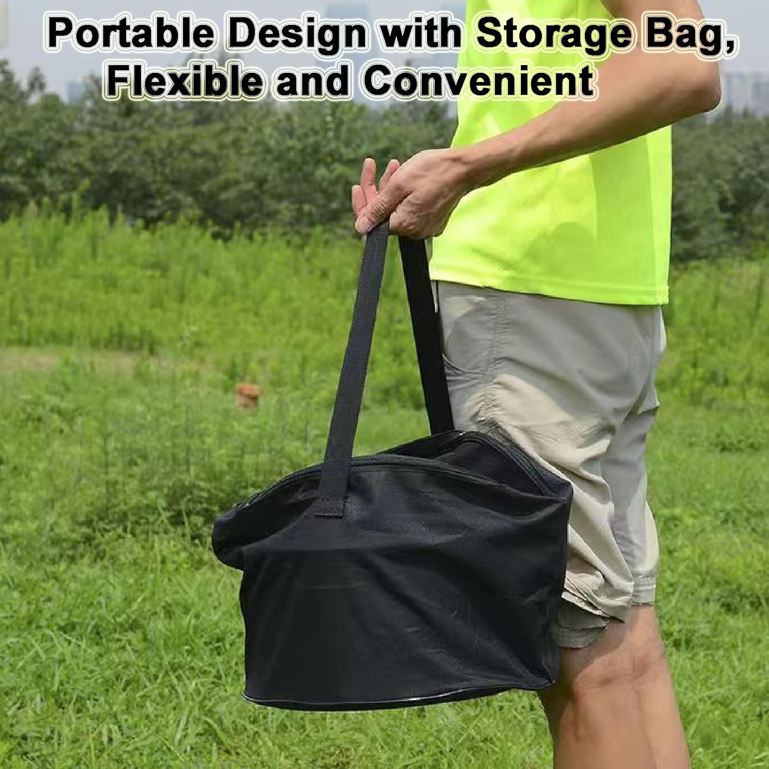 Outdoor Portable Fire Pit, Detachable Windproof Wood Fire Pit Smokeless, for Backpack, Fishing, Heating and Cooking
