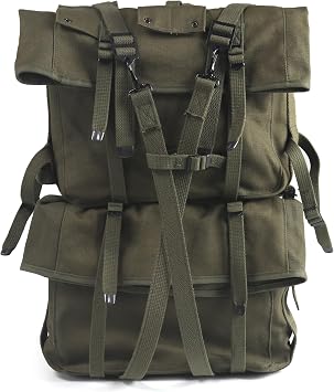ANQIAO US 782 Version WW2 M1941 Haversack 2nd Green