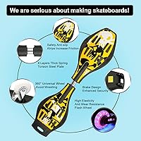 Vista 2 de Rip Stick Skateboard, compacto y ligero Ripstick Deluxe Junior con ruedas iluminadoras y ruedas de 360 grados para más emoción y diversión