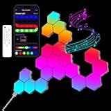20 Pack Hexagon Lights Wall RGB Panel - Hexagonal Led Lights Room Decor Wall Lights Smart APP Music with Sync Honeycomb Shape Panels Hexagon Gaming Lights for Bedroom Children