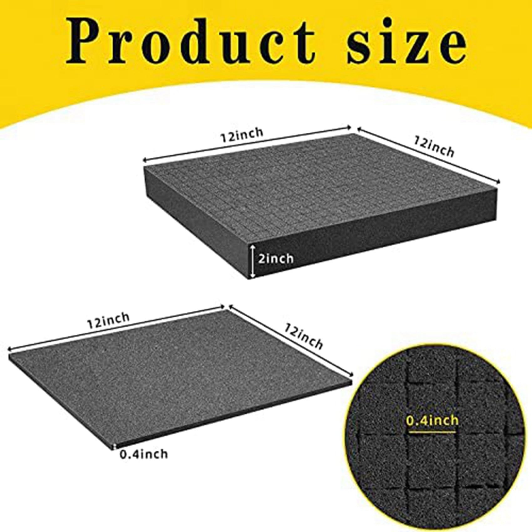 Pianka siatkowa, 8 szt., 300 x 300 x 50 mm, 8 szt., 300 x 300 x 10 mm, pianka do skrzynki narzędziowej, walizki na aparat, wkładki do walizki, narzędzia