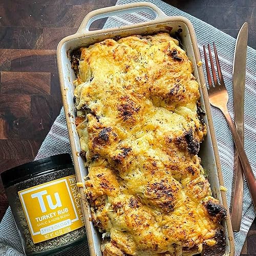 Miniatura 6 de Spiceology - Rub de pavo - Condimento salado para aves de corral y mezcla de especias - Uso en cerdo, pavo, pollo, relleno, salchichas y papas - 4 oz
