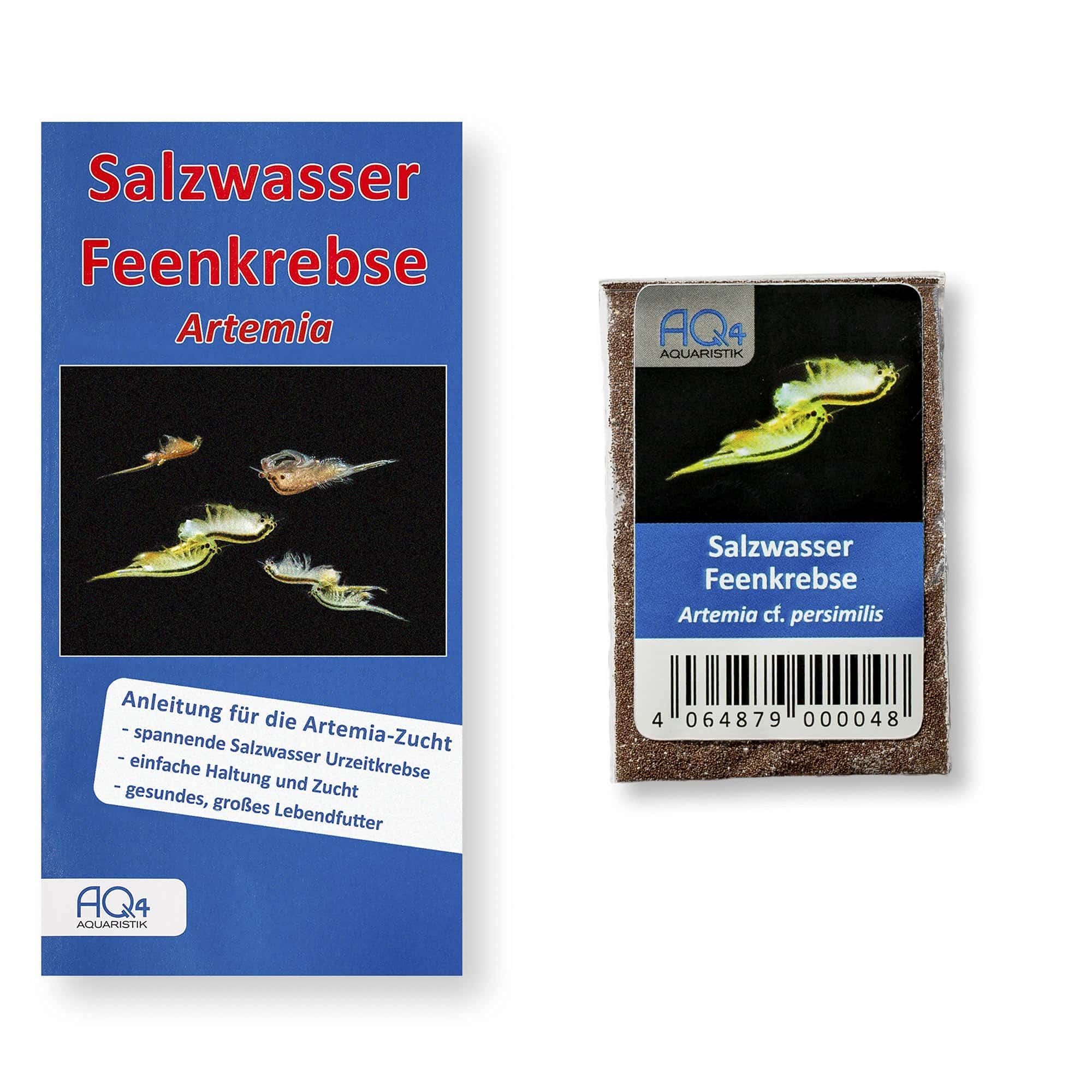 Artemia Zucht Set (groß) - mehr als 1.000.000 Eier - mit 2 kg Premiumsalz, 3 x Urzeitkrebse Futter und Anleitung, Artemia parthenogenetica