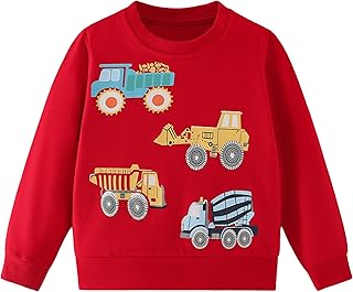 Sponsored You’re seeing this ad based on the product’s relevance to your search query.Learn more about this advertisement Pilipulu Sweatshirt Boys Kids Pullover Boys Cotton Long Sleeve Shirt Kids Dinosaur Digger Warm Tops 2-7 Years Size 92 98 104 110 116 122