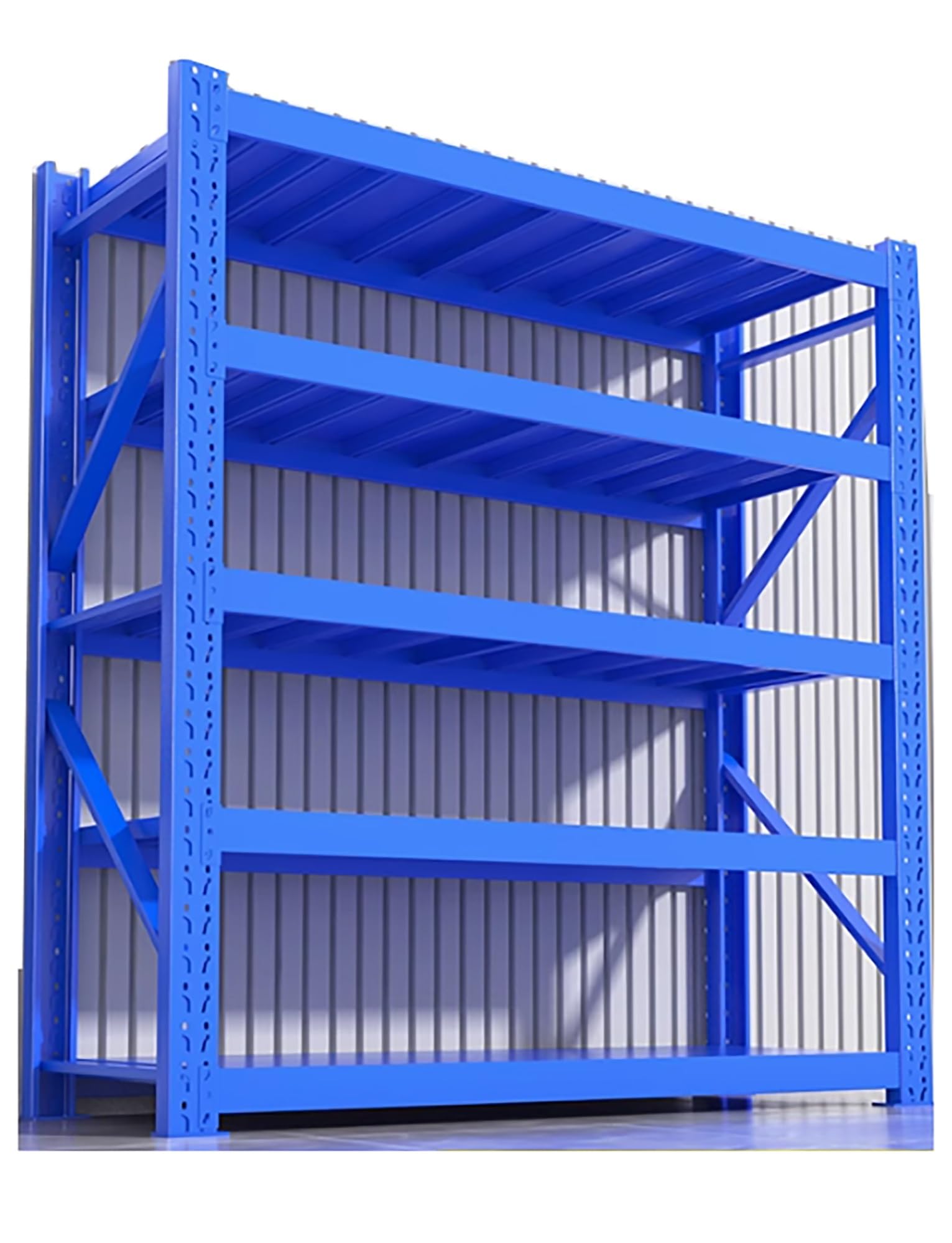 Scaffalatura Per Carichi Pesanti In Metallo Con 5 Ripiani, Per - Foto 3