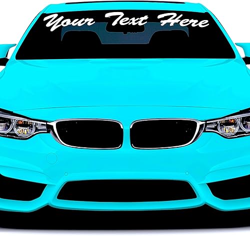 Letras de vinilo personalizadas (cualquier tamaño, cualquier color) para automóvil, camión, vehículo, automóvil, ventana, parabrisas, vidrio, letras
