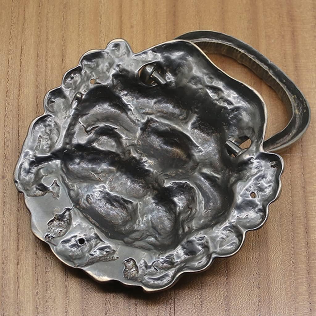 Kołatka do drzwi wejściowych do domu Dekoracyjne mosiężne kołatki do drzwi Lew Antyczne chińskie kołatki do drzwi Kołatki do drzwi wejściowych Antyczny mosiądz (brąz 15,5 * 19,5 cm)